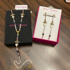 Betsy Johnson NWT Necklace & Matching Earrings